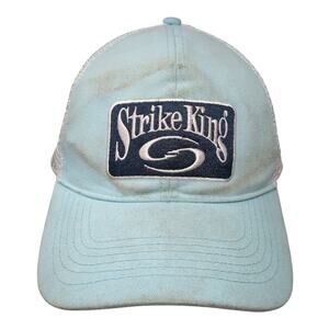 Strike King Snapback Trucker Hat Blue One Size Adjustable Embroidered Mesh Back
